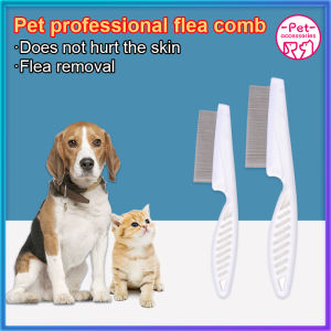 Pet Flea Comb dog cat hair comb stainless steel needle fur comb