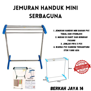 JEMURAN HANDUK MINI BAHAN PVC TEBAL DAN PIPA BESI HARGA MURAH BARANG BERKUALITAS PROMO DISKON TERLARIS