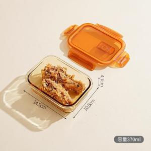 Handy Microwavable Glass Lunch Box Students Professionals Go-To for Fresh Sectioned Meals