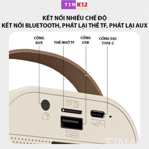 Loa Bluetooth Loa Karaoke Mini K12 Sạc Pin Không Dây Âm Thanh Hay Bass Chuẩn Tặng Kèm 2 Míc Hát Bảo Hành Lỗi 1 Đổi 1