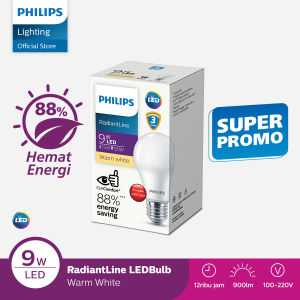 Philips Lampu LED Radiantline LEDBulb 9W 3000K Kuning