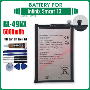 Infinix Smart 10 (X6725) battery High quality BL-49NX 5000mah Free 8IN1 TOOLS KIT FOR DIY