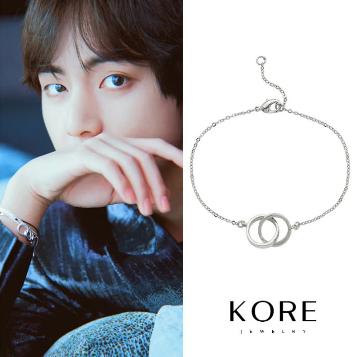 Buy BTS V Bracelet, Kim Taehyung Name Bracelet, Silver Hangul BTS Bracelet,  BTS Korean Name Jewelry, Purple Bts Bracelet, Bts Jewelry, Taecore Online  in India - Etsy