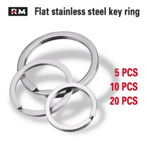 10/20PCS 304 Stainless Steel Key Rings Key Holder Keychain Clasp Keyfob Diameter12mm-38mm Split Rings Keyring For Keychain DIY