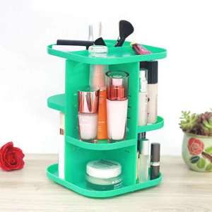 Large Makeup Organizer 360 Rotating Acrylic Cosmetic Storage Box