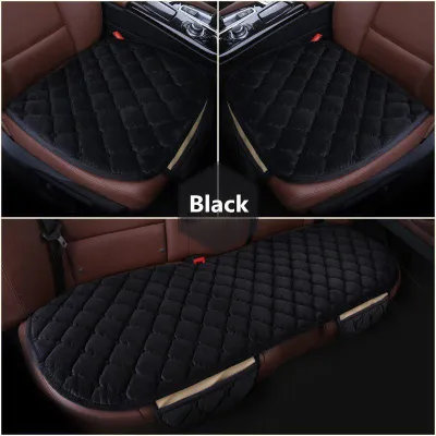 CuddleCove Plush Car Seat Cushion with Storage Bag Non-slip Breathable Seat Cover Universal Auto Supplies