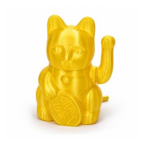 FOUNDTWO Air-Powered Dancing Lucky Cat Aquarium Bubbler Auto-Waving 3D Printed Waving Lucky Cat Bubbler Creative Golden Fish Tank Fortune Decor Fish Landscaping
