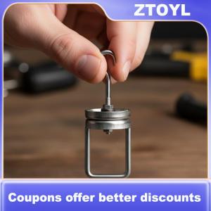 【ZTOYL】 Rotating Spinner Hook Steel Swivel Heavy Duty for Powder Coating Paint Shop Suspension Systems