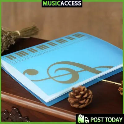 80 Pages A4 Piano Paper Sheets Document File Organizer Folder Five-line Clip Music Score