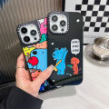 Casetify Dog Friend pattern pattern Mobile Phone Case,shockproof Mirror Case for iPhone 15ProMax 15Pro 15 14 13 12 11 Pro Max with Magsafe Phone Case. 