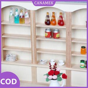 CANAMEK✨ 1 chiếc kệ trưng bày tủ sách mini Nhà búp bê 1:12 kệ sách đồ trang trí nhà búp bê
