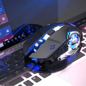 Chuột Không Dây Bluetooth Gaming Dùng Pin Sạc Click Không Gây Tiếng Ồn Chơi Game Cực Chất Bảo Hành 12 Tháng