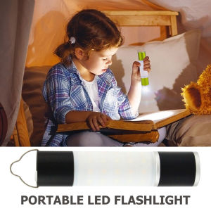 [Arrived within 3 days] USB Charging Aluminum Alloy LED Portable Telescopic Flashlight Multifunctional Zoomable Hanging Torch Household Outdoor Camping Tent Emergency Night Light Lamp