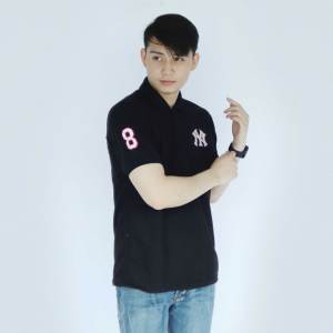 Noveli wear - Kaos Pria Polo Shirt Distro Logo Bordir / Kaos Kerah Pria Lengan Pendek size M L XL