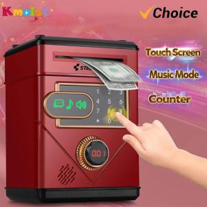 Electronic Touch Screen Piggy Bank Safety Password Mini Intelligent Music Counting Money Coin Bank ATM Banks Toys For Kids Gift2026