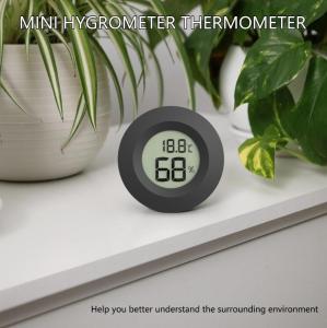 4pcs Mini Hygrometer Thermometers with Easy Installation for Reptiles Enclosures Greenhouse Humidors Temperature Control