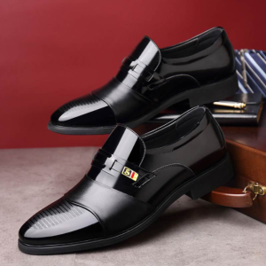 SINDBAB New Leather Shoes Mens Fashion Business Casual Formal Men Shoes