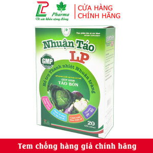 Siro Nhuận Táo LP - giúp giảm táo bón nhuận tràng hiệu quả - thành phần phan tả diệp 100% thảo dược - Hộp 20 gói