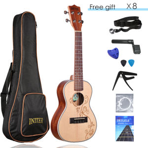 High Quality Ukulele 23/26 Inch ukelele guitar concert tenor European spruce ukelele acoustic guitars Small Guitar beginner School bags and accessories