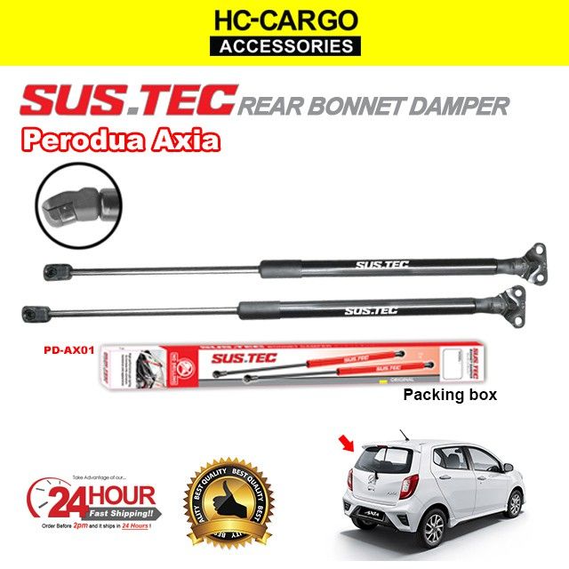Perodua Axia Sustec REAR BONNET Hood Damper Bonnet Gas Lifter | Lazada