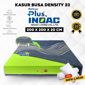 200x200x20 Kasur Busa INOAC Mattress Plus Density 23 Garansi 20 Tahun Ukuran Jumbo - Bright