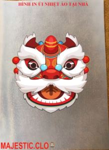 Hình ủi ép nhiệt-Hình in áo-Logo Sticker lân sư rồng trung thu ủi áo tại nhà-công nghệ in pet chuyển nhiệt ủi trực tiếp bằng bàn ủi.bàn là.-Luck