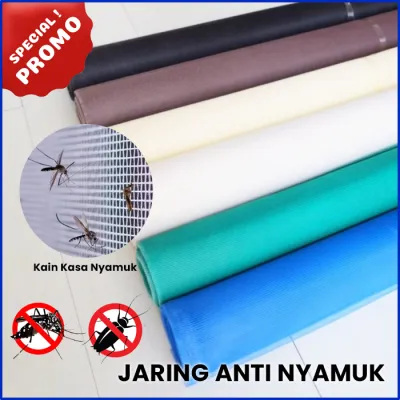 Kawat Kain Kasa Penyaring Nyamuk Saringan Jaring Kawat Nyilon Nilon Ventilasi Jendela Pintu Kamar Rumah Anti Nyamuk Kecoa Cicak Murah