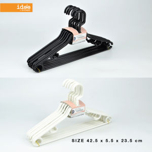 FDgrade ไม้แขวนเสื้อพลาสติก 10 ชิ้น ไม้แขวนเสื้อ ไม้แขวนเสื้ออเนกประสงค์ ไม้แขวนผ้า ไม้แขวน แบบหัวหมุนได้ แข็งแรง ทนทาน