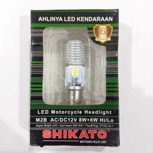 BOHLAM LAMPU DEPAN LAMPU UTAMA HEADLAMP LED H6 SHIKATO BEBEK MATIC UNIVERSAL SEMUA MOTOR
