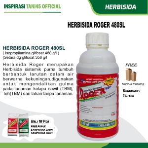 Roger 480 SL Herbisida Obat Pertanian ( 15 Liter 15 Botol )