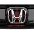 For Honda CRV CR-V 2007-2011 G3 Gen 3 Acrylic Honda Black 3D Emblem Front Rear Steering Wheel Logo Frame Panel Cover Trim Badge Styling Accessories. 