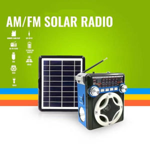 KUKU  AM / FM new practical radio  AM-058S with new high efficiency solar panels for outing  FREE  SOLAR  PANEL