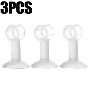 6Pcs Transparent Door Stopper Anti-collision Rubber Sucker Mute Anti-Shock Protection Porte Pad Wall Protect Improvement Door Handle Home Supplies