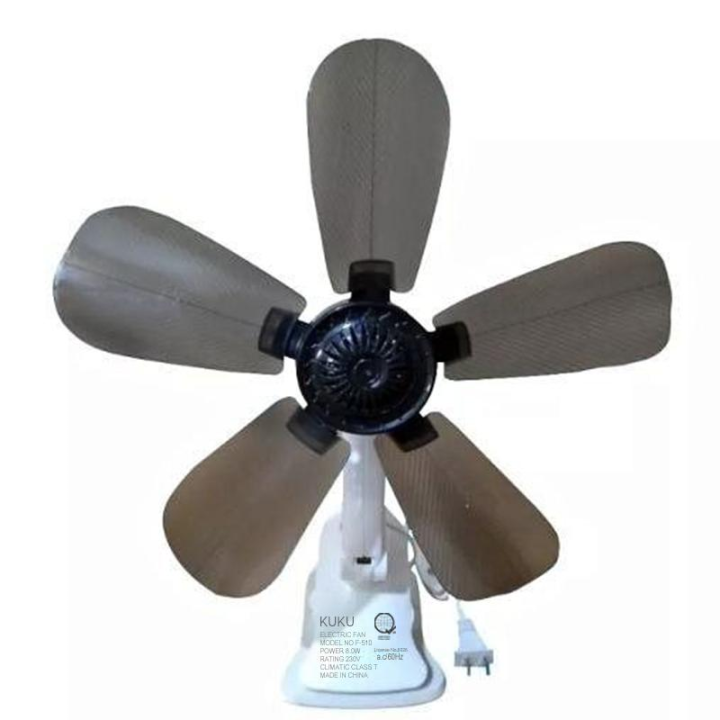 Black 5 Leaves Portable Clip Electric Fan