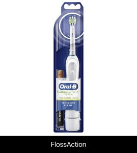 Bàn Chải Pin Oral-B Clinical - Nhiều loại đầu - Dùng Pin AA - Hẹn giờ 2 phút