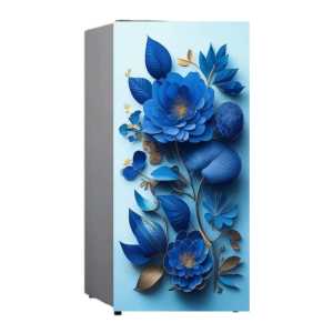 Stiker kulkas 1pintu  Motip Bunga Ukuran 120cm x 60 cm( COD ) Fly Star Store