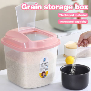Household Large Capacity Measuring Cup Insect-Proof Moisture-Proof Food Storage Box Thickened Rice Barrel