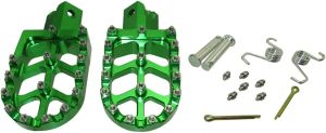 CNC Foot Pegs Footrest For 50cc - 190cc SSR Piranha DHZ Thumpstar Pit Dirt Bike Motorcycle (Black)