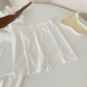 HEILOU 2PCS Safety Pants Women​ Plus Size Seamless Boxer Short Panty Satin Silk Panties