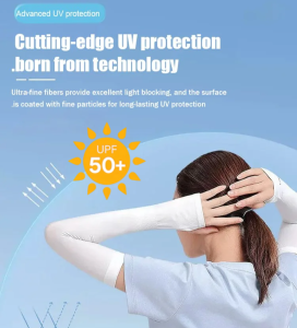 UPF50+ invisible sunscreen seamless ice sleeves Summer Ice Silk Invisible Sunscreen Arm Sleeve