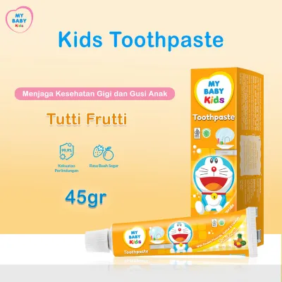 My Baby Kids Toothpaste 45gr Pasta Gigi Anak Rasa Buah - Mencegah Kerusakan Gigi