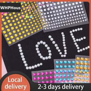 [COD] WHPHous Ship within 24 hours 1Sheet 165Pcs 3456mm Rhinestone Stickers Jewels Stickers Self Adhesive Face Body Gem Stickers DIY Decorative Crafts