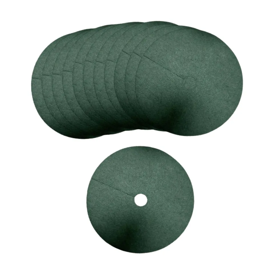 12Pcs New Tree Protection Weed Mats Ecological Control Cloth Mulch Ring Round Weed Barrier Plant Cover for Indoor Outdoor Garden Buy cheaply on