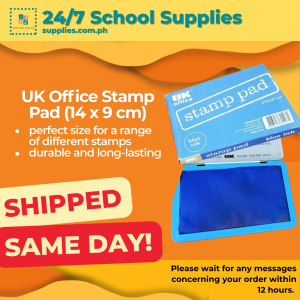 UK Office Stamp Pad 14 x 9 cm - Blue office stamp ink pad office stationery school supplies