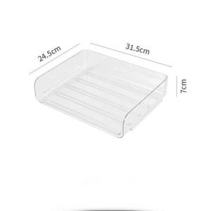 DXL Office Desk Storage Box Plastic Stackable Storage Cabinet Office Shelves Supplies File Sundries Organizer