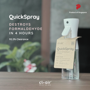 cl-air SG QuickSpray Premium Anti-Odour Formaldehyde Remover Spray 200ml