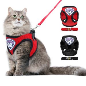 YITAQI Adjustable Reflective Vest Pet Products Harness Cat Puppy Dog Vest Dog Supplies Leads Leash Cat Collar