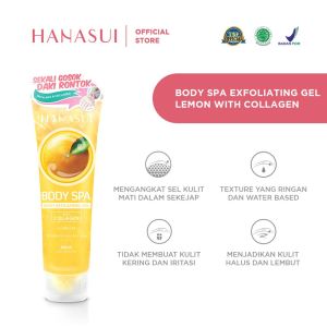 Perawatan Kulit Tubuh Lulur Body Scrub / Exfoliating Gel Hanasui Body Spa 180 Ml Aroma Lemon Aloe Vera Coffee Rice Rainbow