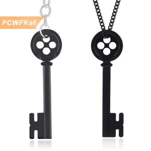 【PCWFKef】 สร้อยคอโลหะคาดอกสีดำสำหรับฮาโลวีน