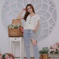 Vest Rajut Wanita Mia Cable Ling / Rompi Rajut Modern Terbaru 2021 / Rompi Rajut Wanita Korean Style / Outer Rajut Wanita Tanpa Lengan / Baju Luaran Wanita Hijab Non Hijab / OOTD Hijab Wanita Remaja Modern / Vest Rajut Wanita Korea Kekinian Casual Murah. 